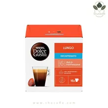 کپسول قهوه دولچه گوستو لانگو بدون کافئین Lungo Decaffeinato